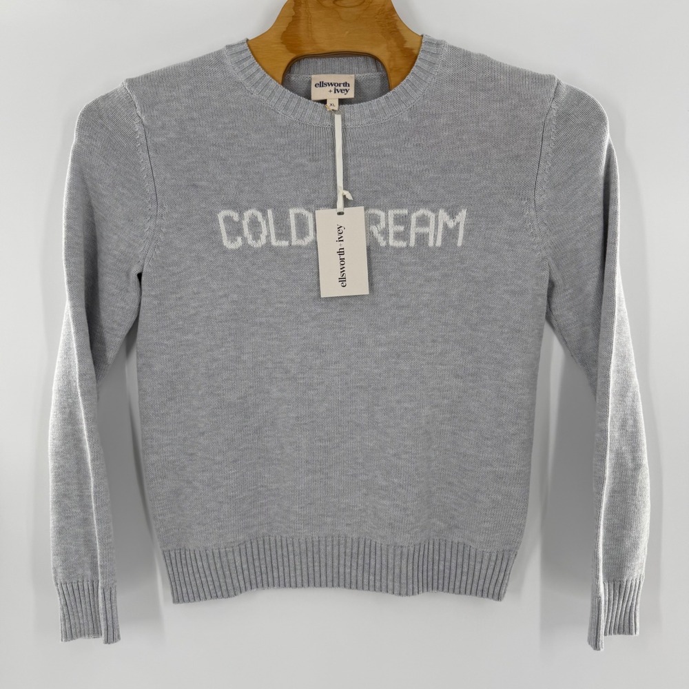 Ellsworth + Ivey Coldstream Crewneck Sweater Grey Womens XL EIV-SCOLDSG-XL
